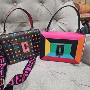 Karl Lagerfeld Multicolor Women's Bags Set of 2 Bags.